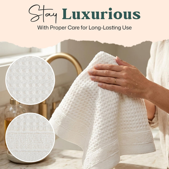 Albert Washcloth 13x13 inch White