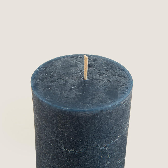 Glacier Pillar Candle 2.75x5.5 inch Marine Blue