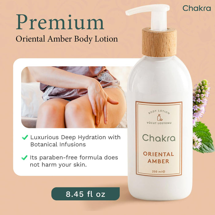 Body Lotion for Women & Men 8.4 oz Oriental Amber