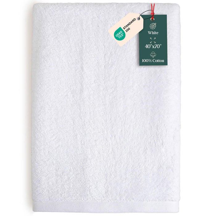 Solid Bath Sheet 40x70 inch White