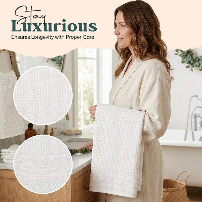 Albert Bath Towel 30x56 inch White