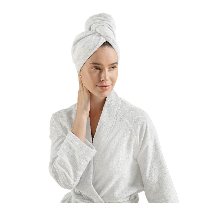 Solid Hair Bonnet White