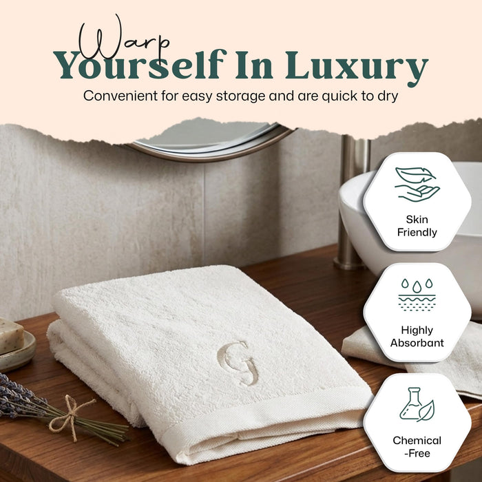 Solid Hand Towel 20x30 inch (G) Ecru