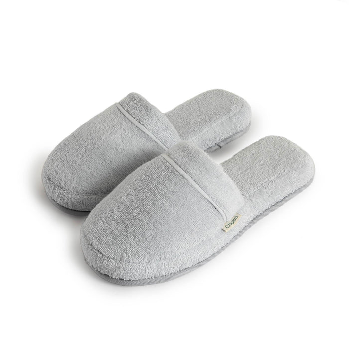 Solid Unisex Indoor House Slippers Grey
