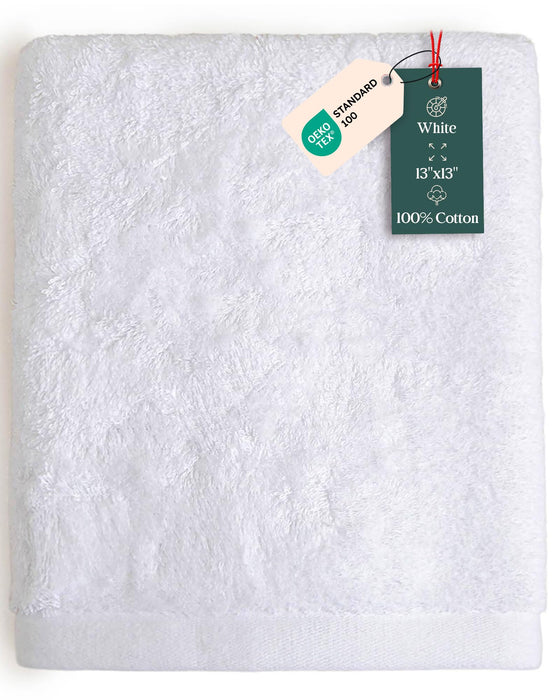 Solid Washcloth 13x13 inch White