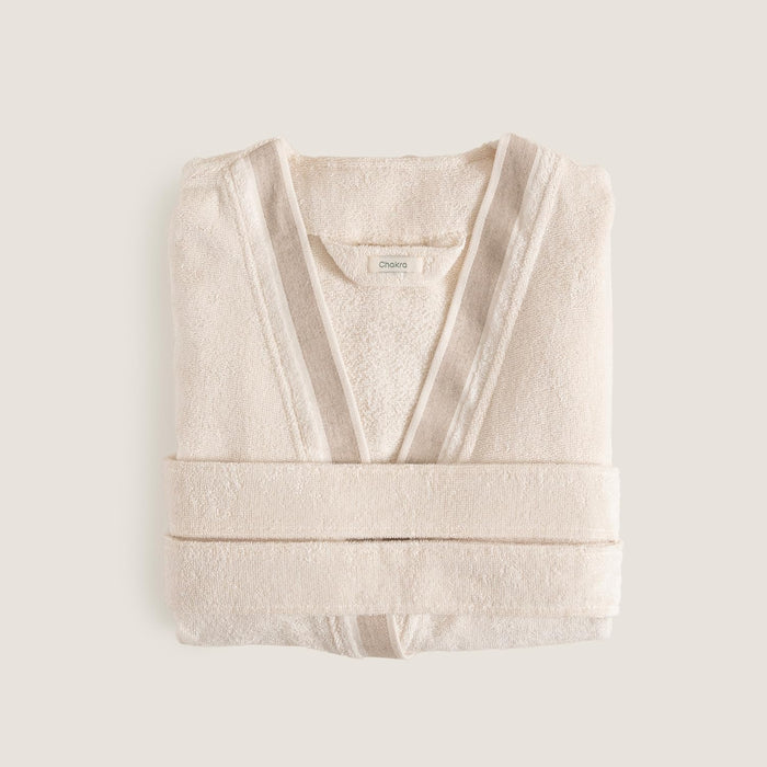 Stella Unisex Terry Cloth Bathrobe Natural