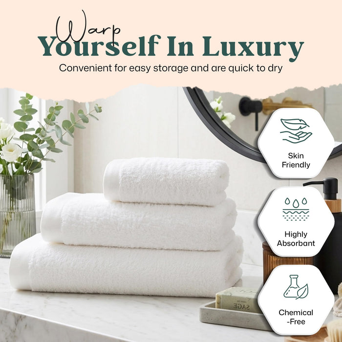 Floss Bath Towel 30x56 inch White