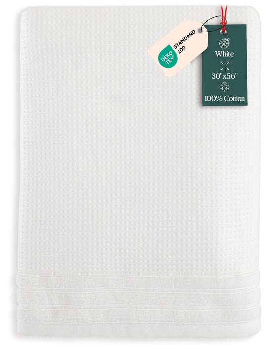 Albert Bath Towel 30x56 inch White