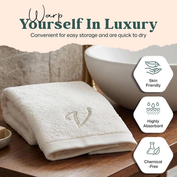 Solid Hand Towel 20x30 inch (V) Ecru