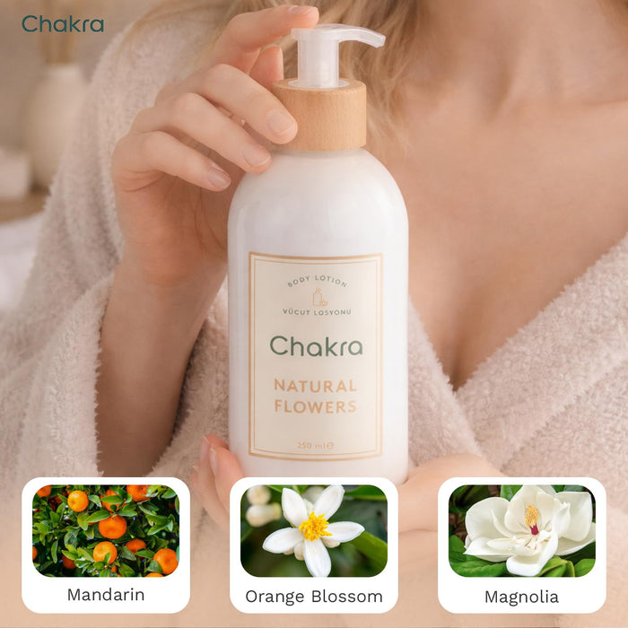 Body Lotion for Women & Men 8.4 oz Natural Flowers