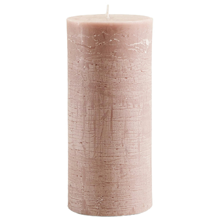 Glacier Pillar Candle 2.75x5.5 inch Rose