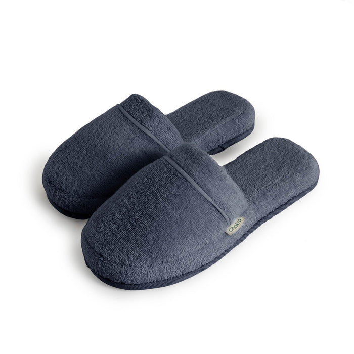 Solid Unisex Indoor House Slippers Marine Blue