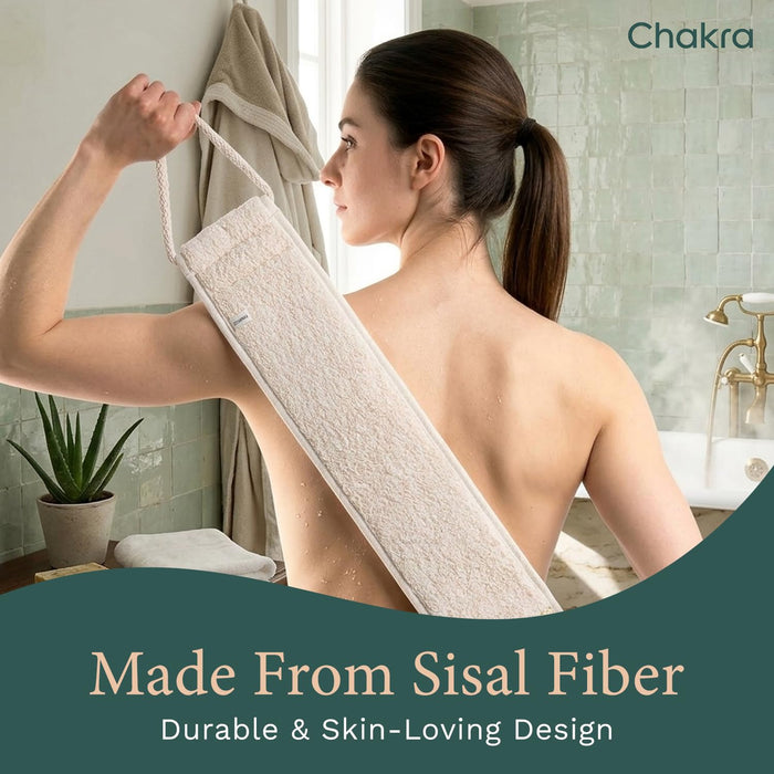 Sisal Exfoliating Back Scrubber Mitt