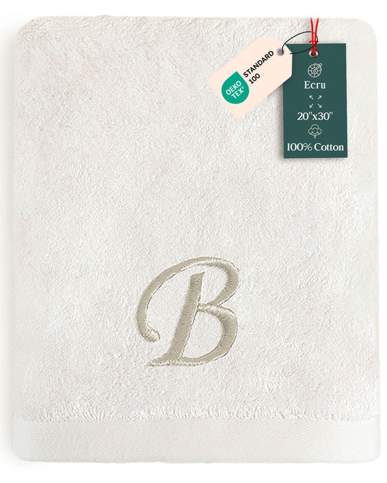Solid Hand Towel 20x30 inch (B) Ecru