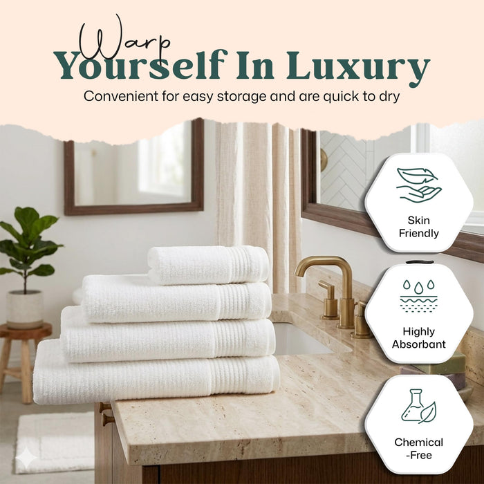 Moreno Hand Towel 20x30 inch White