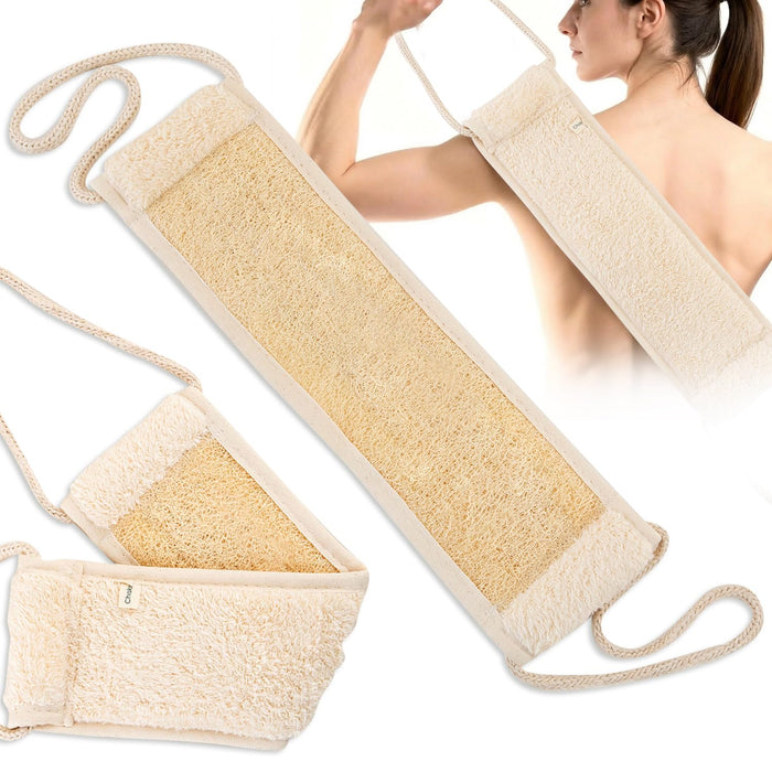 Loofah Exfoliating Back Scrubber Mitt