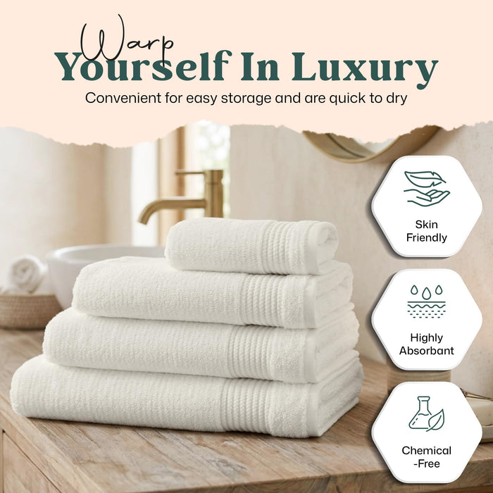Eva Bath Towel 30x56 inch Ecru