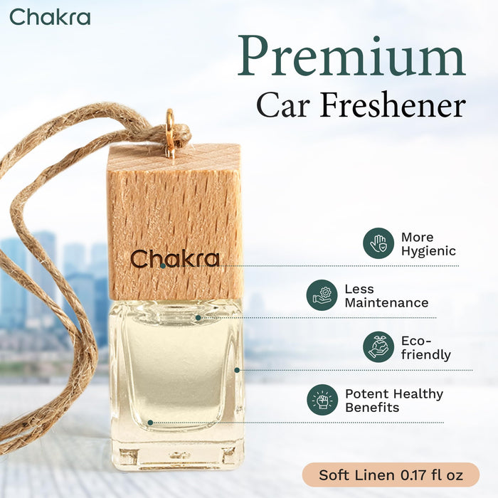 Car Air Freshener Hanging Diffuser 0.17 oz Soft Linen