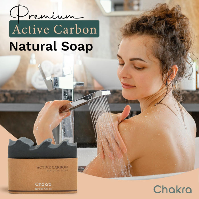 Natural Soap Bar 4.2 oz Active Carbon