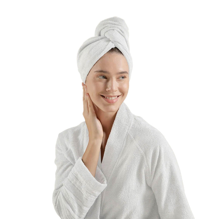 Solid Hair Bonnet White