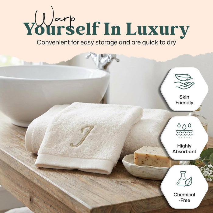 Solid Hand Towel 20x30 inch (J) Ecru