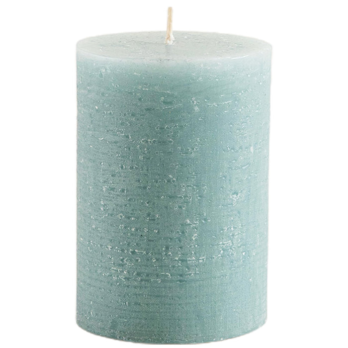 Glacier Pillar Candle 2.75x3.94 inch Smoke Green