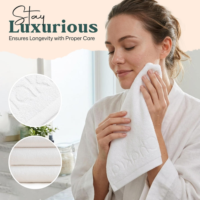 Solid Hand Towel 20x30 inch 3 Pack White