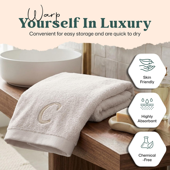 Solid Hand Towel 20x30 inch (C) Ecru