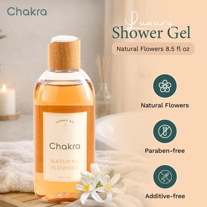 Body Wash for Women & Men 8.4 oz Natural Flowers