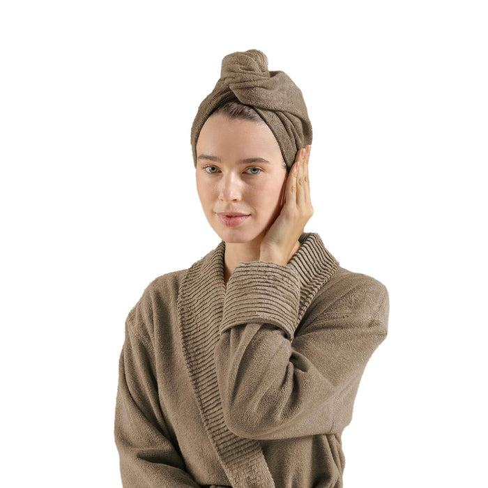 Solid Hair Bonnet Dark Beige