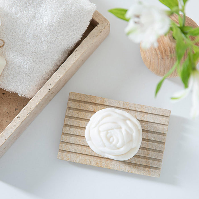 Rose Patterned Herbal Soap Bar 3.5 oz