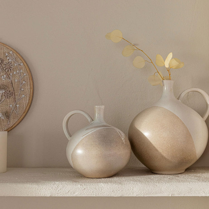 Terry Vase 8x7x7 inch Beige