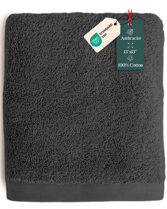 Solid Washcloth 13x13 inch Anthracite