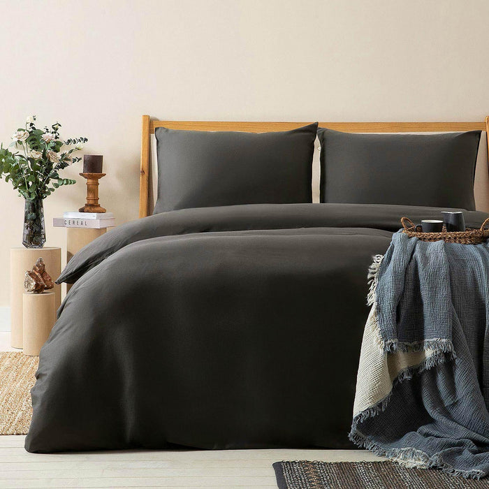 Alana King Duvet Cover 106x92 inch Anthracite