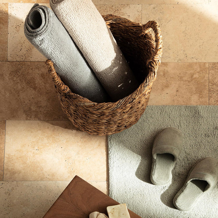 Solid Bath Mat 28x51 inch Dark Beige