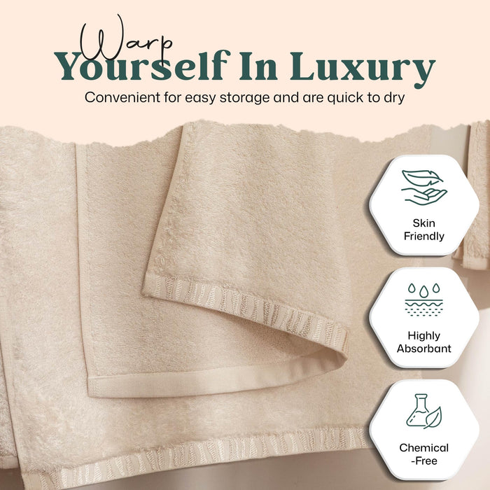 Perla Hand Towel 20x30 inch Ecru