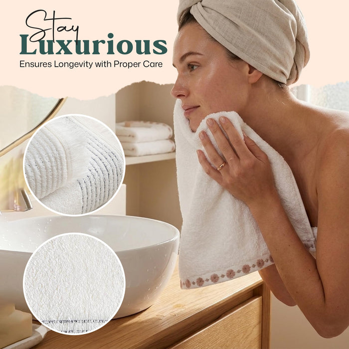 Florissa Hand Towel 20x30 inch White