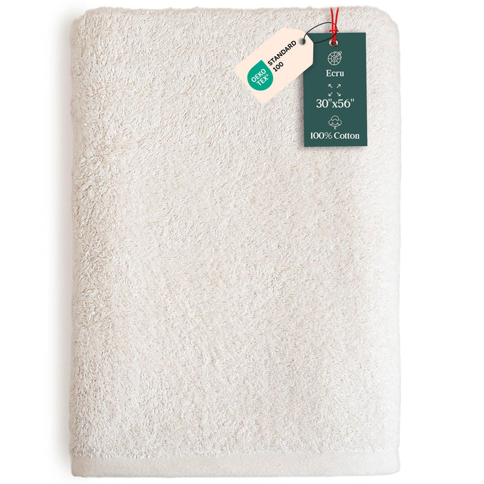 Solid Bath Towel 30x56 inch Ecru