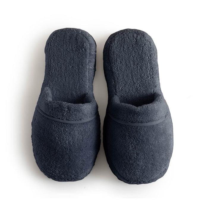 Solid Unisex Indoor House Slippers Marine Blue