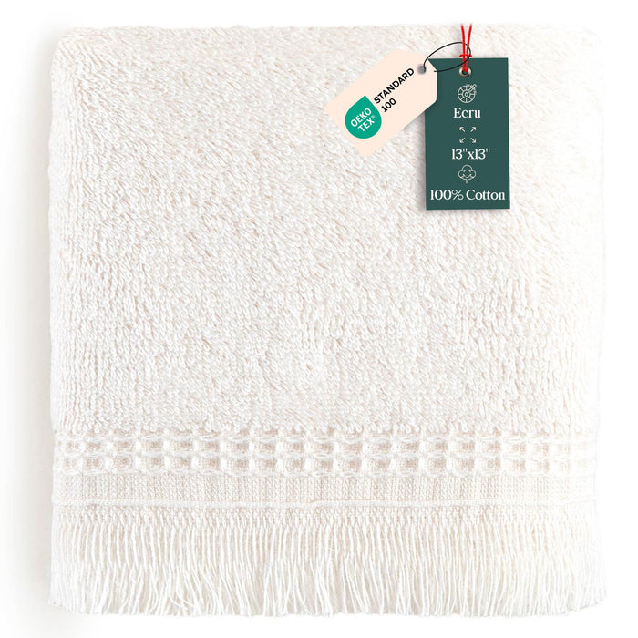 Debora Washcloth 13x13 inch Ecru