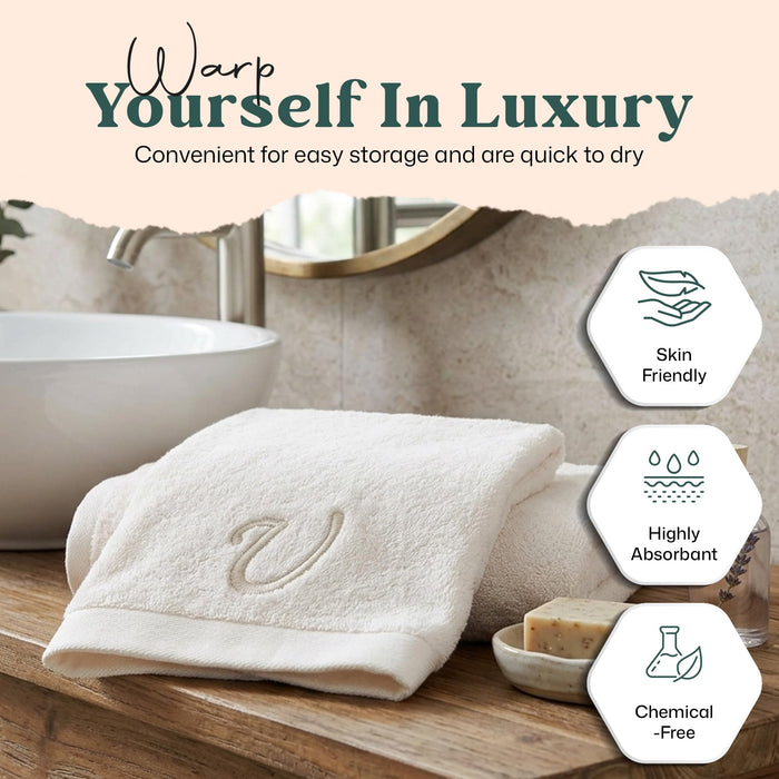 Solid Hand Towel 20x30 inch (U) Ecru