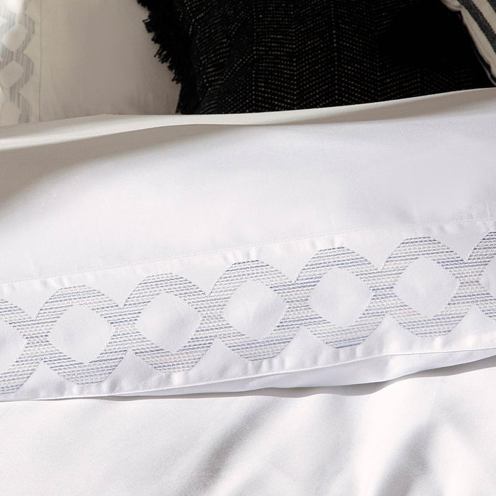 Lodos Cal King Duvet Cover 106x92 inch White