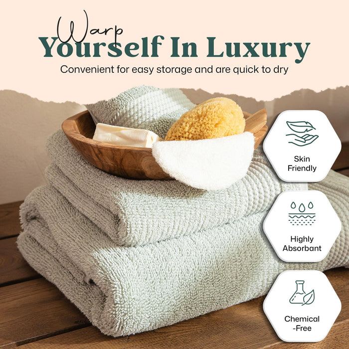 Eva Bath Towel 30x56 inch Smoke Green