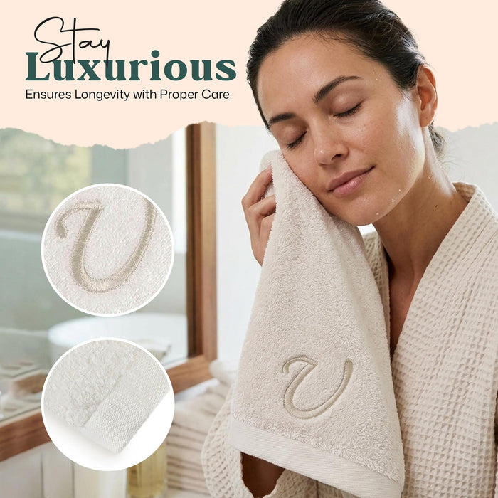 Solid Hand Towel 20x30 inch (U) Ecru