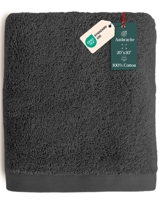 Solid Hand Towel 20x30 inch Anthracite