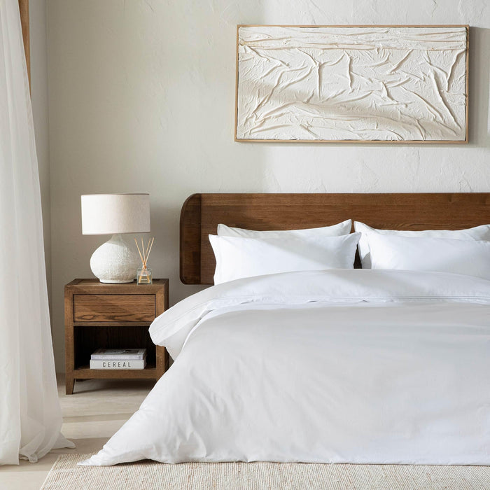 Glad Duvet Cover Set 90x92 inch White