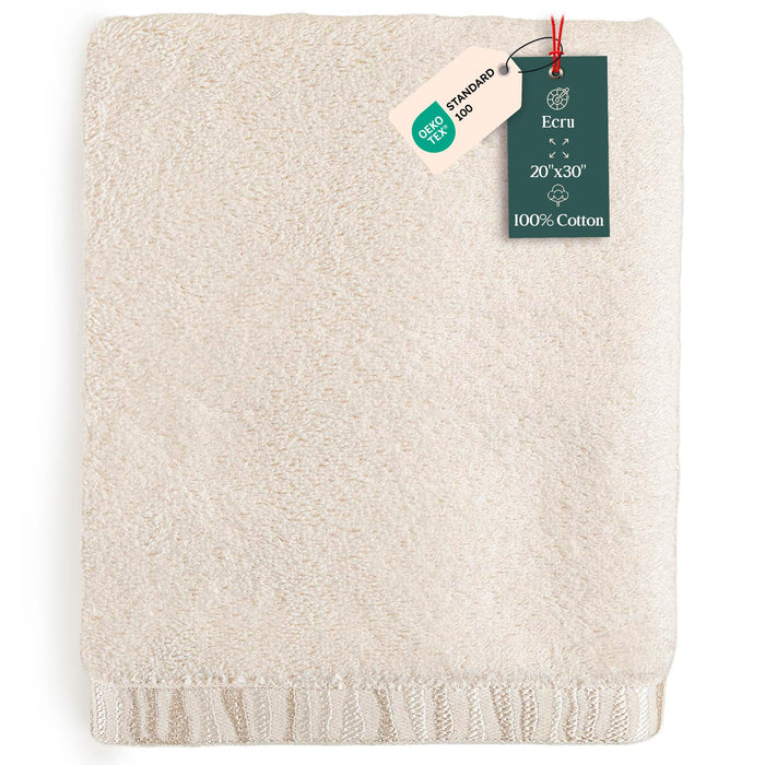 Perla Hand Towel 20x30 inch Ecru