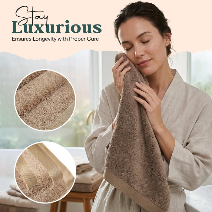 Floss Hand Towel 20x30 inch Dark Beige