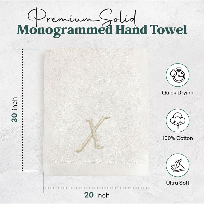 Solid Hand Towel 20x30 inch (X) Ecru