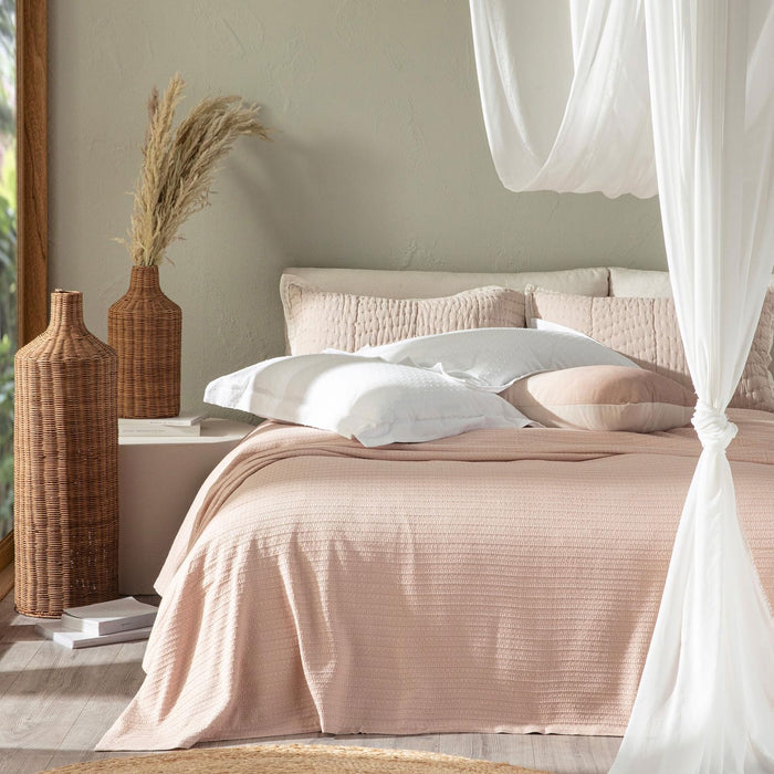 Palmita Single Size Pique 63x87 inch Soft Apricot